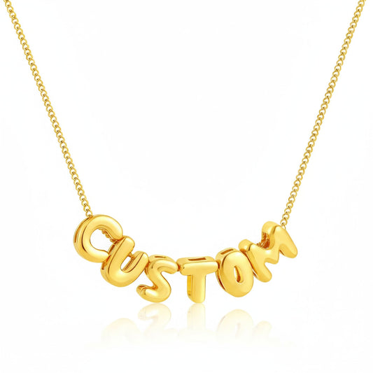 Bubble Letter Necklace