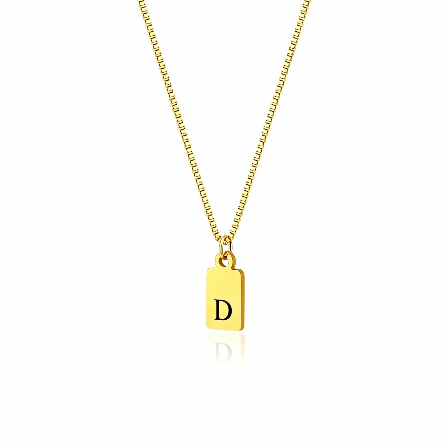 Initial Tag Necklace