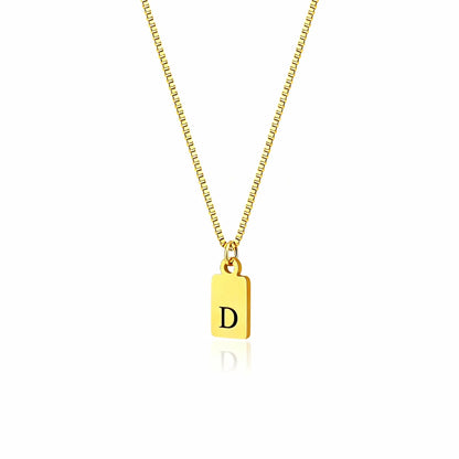 Initial Tag Necklace