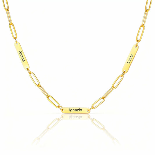 Personalised Bar Link Necklace
