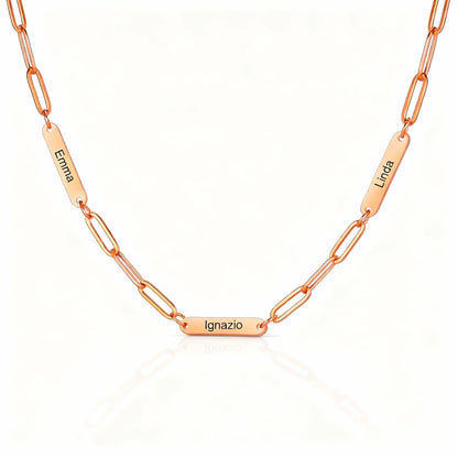 Personalised Bar Link Necklace