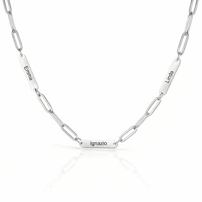 Personalised Bar Link Necklace