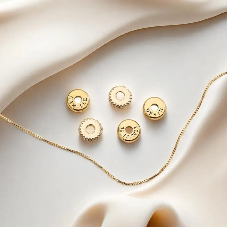 Delicate Family Discs Necklace