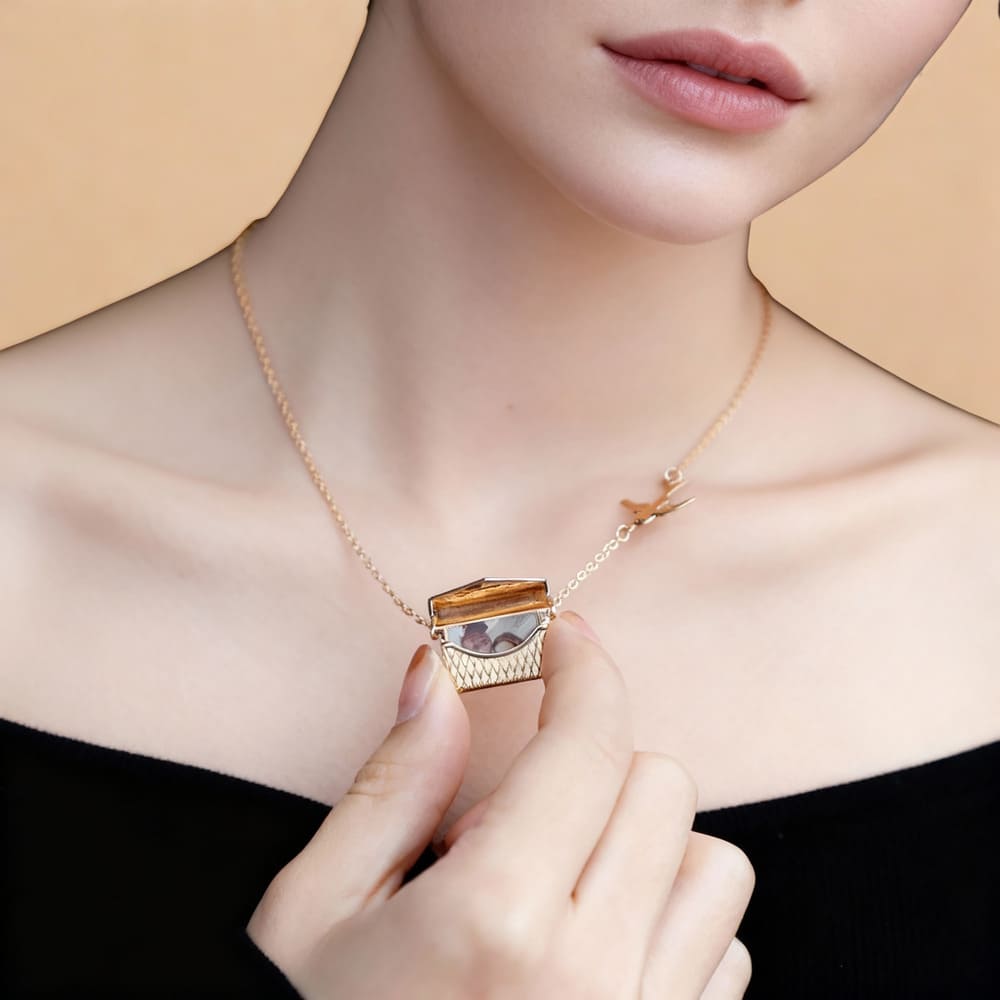 Photo Envelope Pendant Necklace