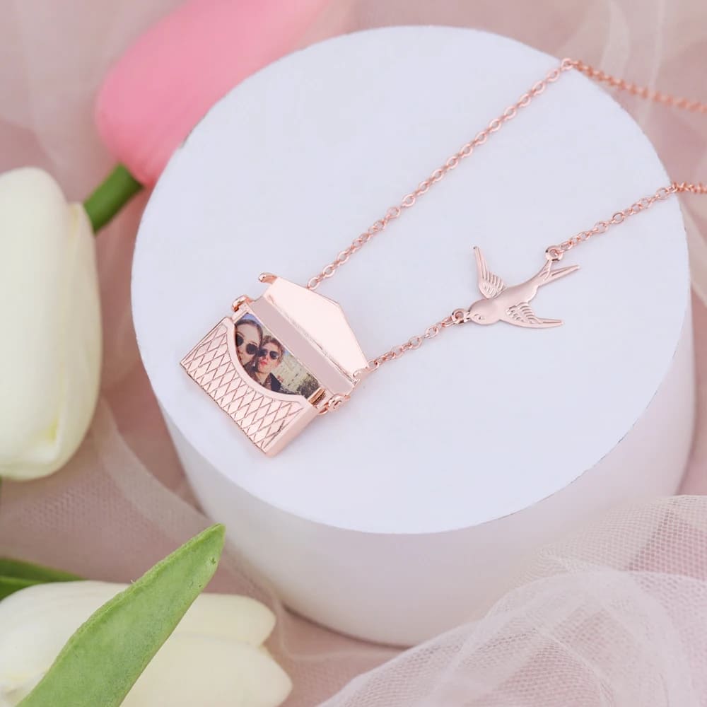Photo Envelope Pendant Necklace