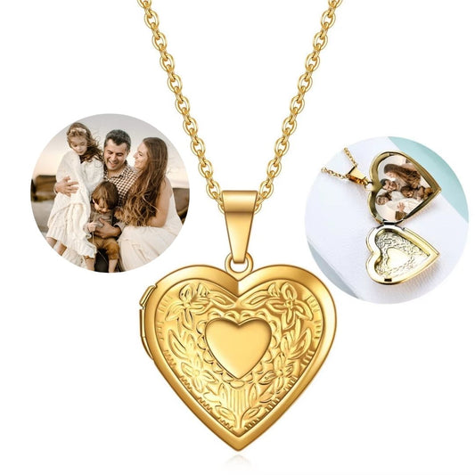 Personalised Heart Photo Locket Necklace