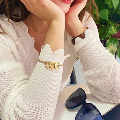 Personalised Heart Bangle