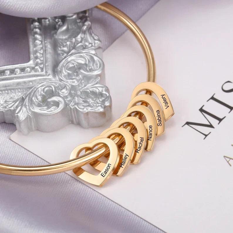 Personalised Heart Bangle
