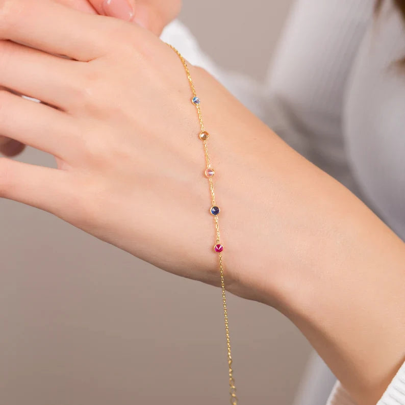 Birthstone Chain Necklace