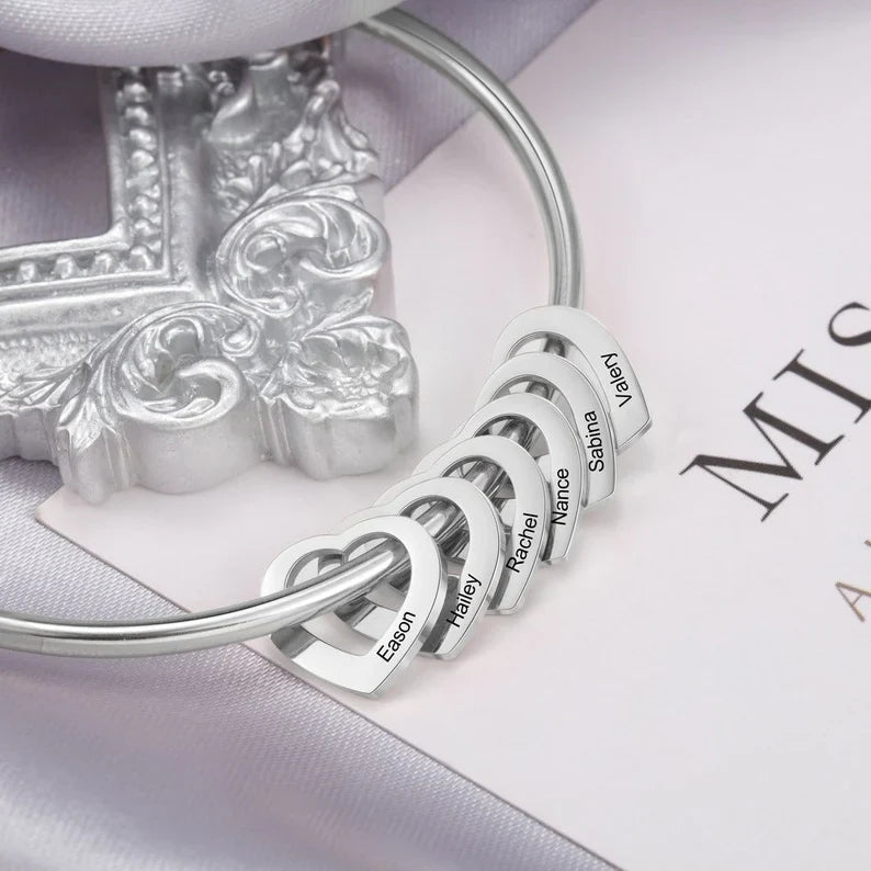 Personalised Heart Bangle
