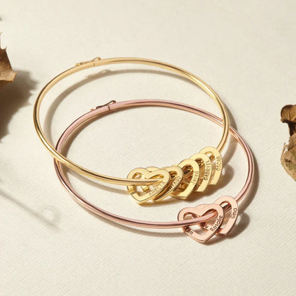 Personalised Heart Bangle