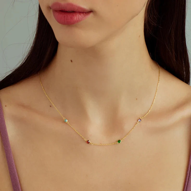 Birthstone Chain Necklace