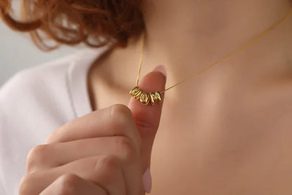 Bubble Letter Necklace