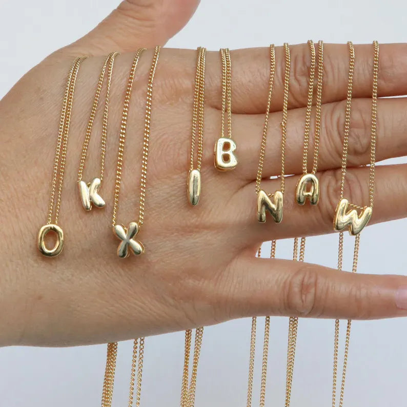Bubble Letter Necklace