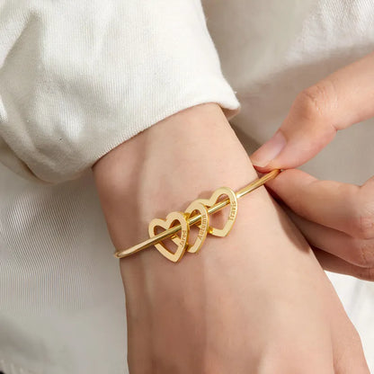 Personalised Heart Bangle