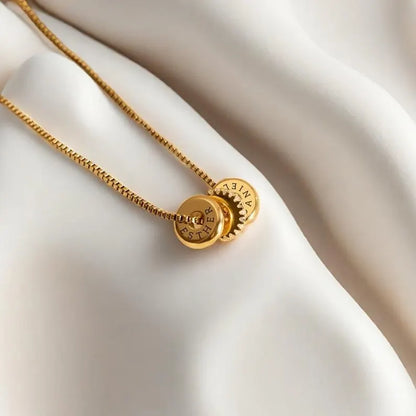 Delicate Family Discs Necklace