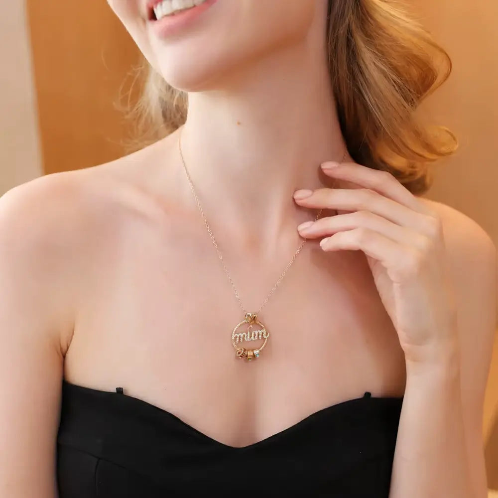 Circle Necklace for Mums with Names