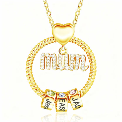 Circle Necklace for Mums with Names