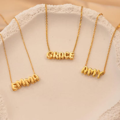 Bubble Letter Necklace
